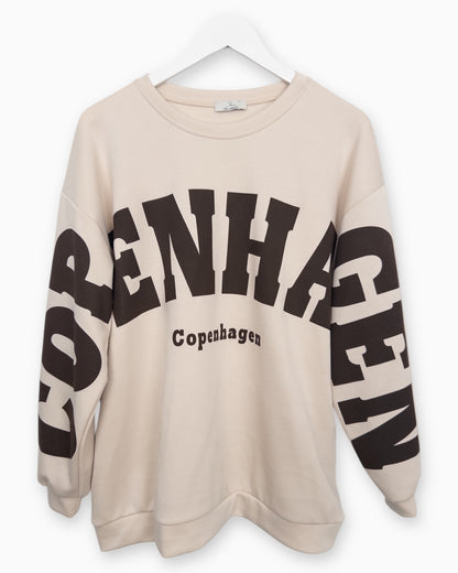 Oversize Sweatshirt Copenhagen beige braun