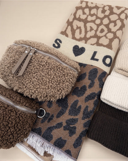 Leo Schal Love braun