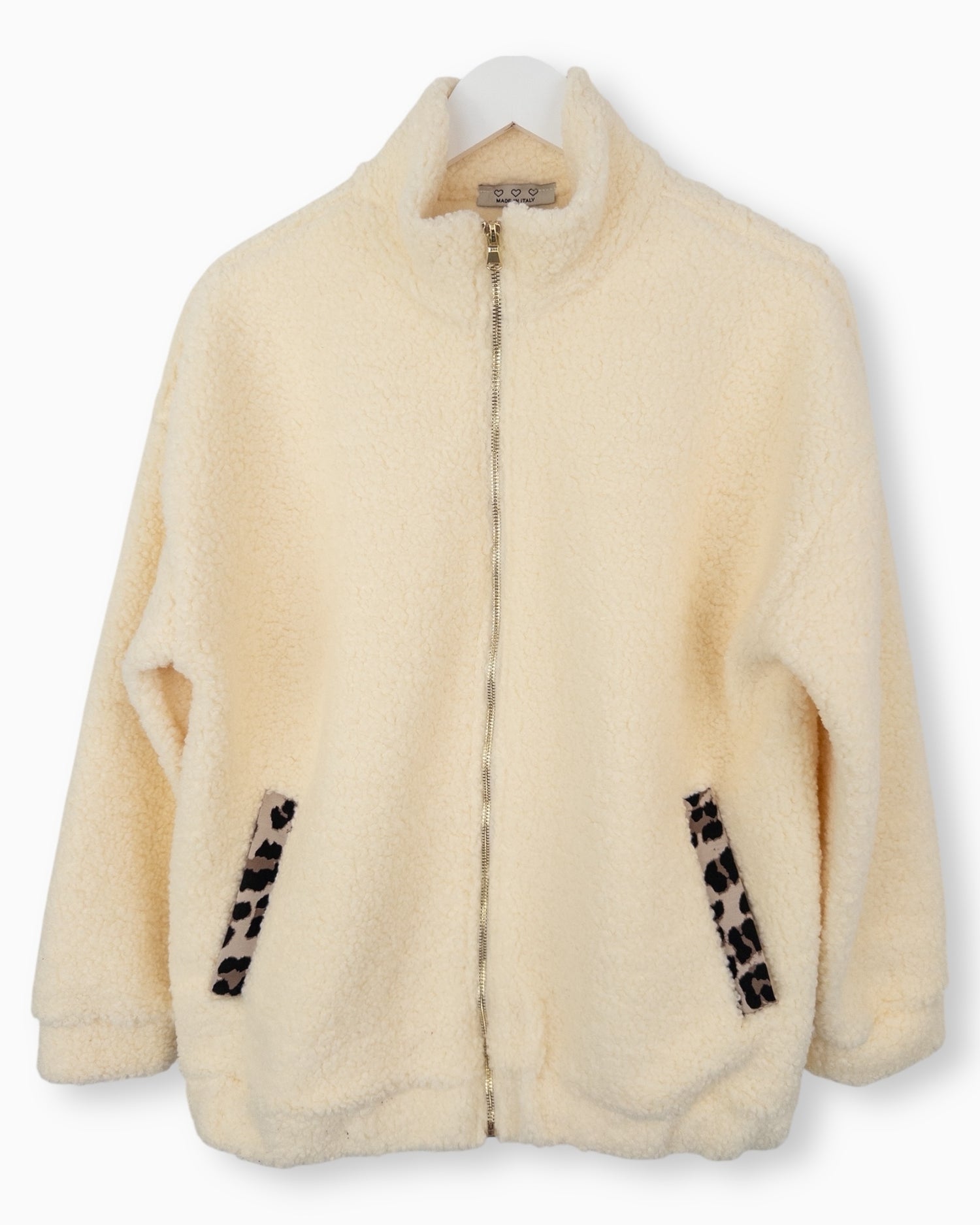 Teddy Jacke creme