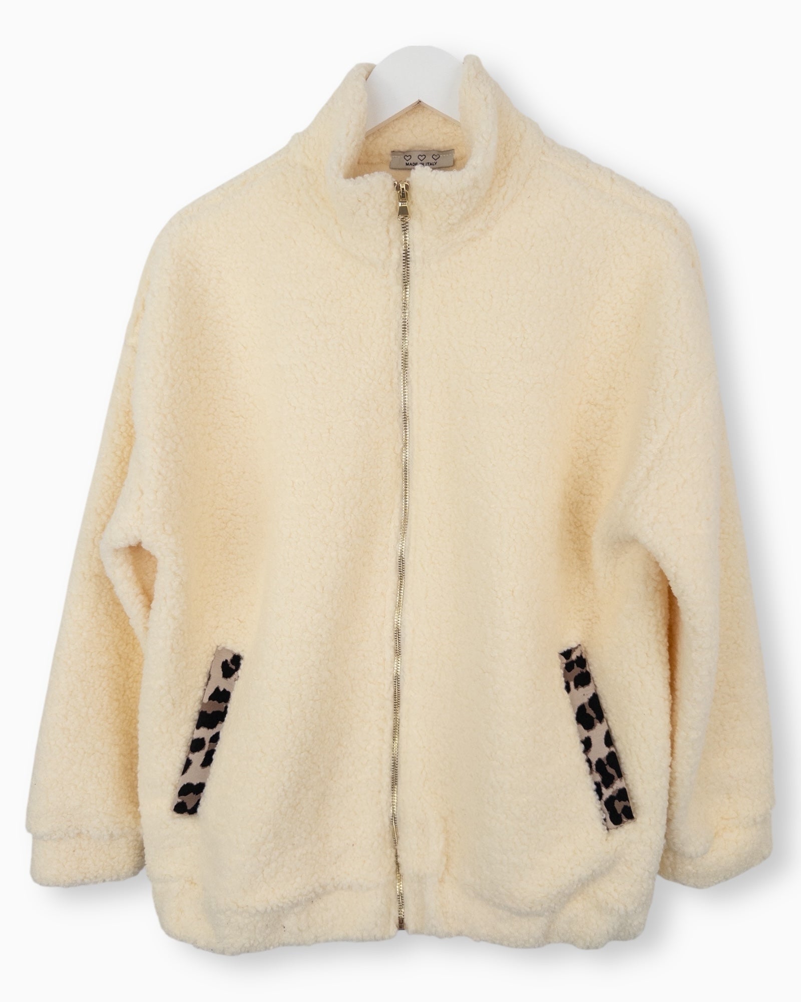 Teddy Jacke creme