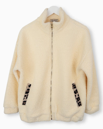 Teddy Jacke creme