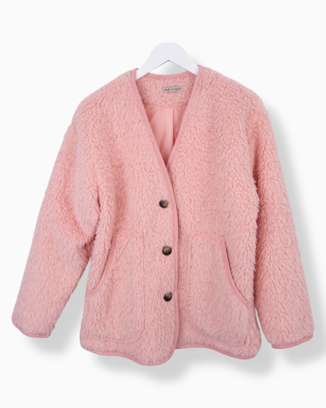 Teddy Jacke rosa