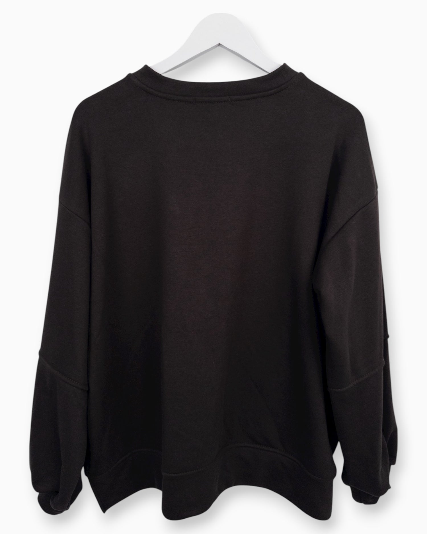 Oversize Sweatshirt Smiley dunkelbraun
