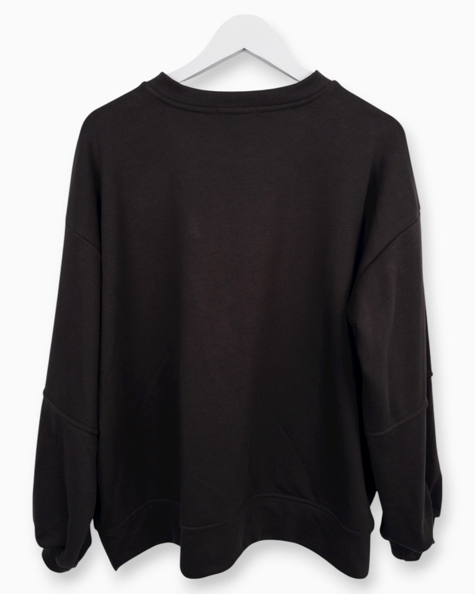 Oversize Sweatshirt Smiley dunkelbraun