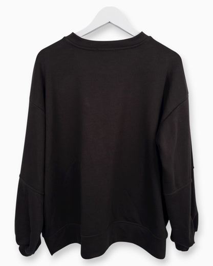 Oversize Sweatshirt Smiley dunkelbraun