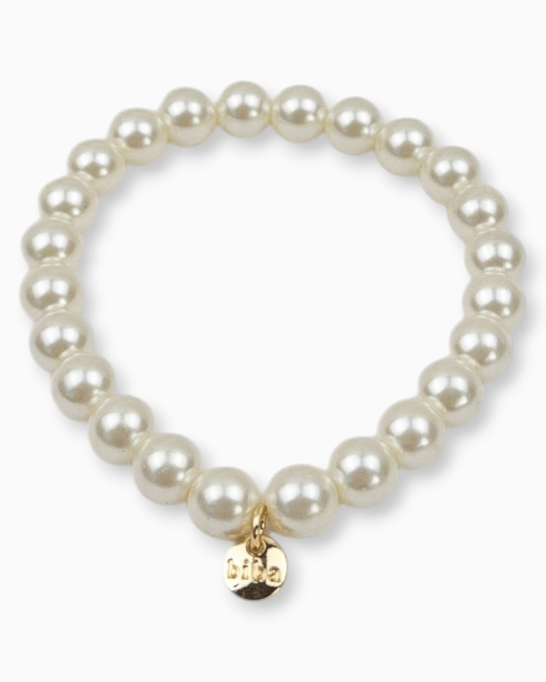 Perlenarmband creme