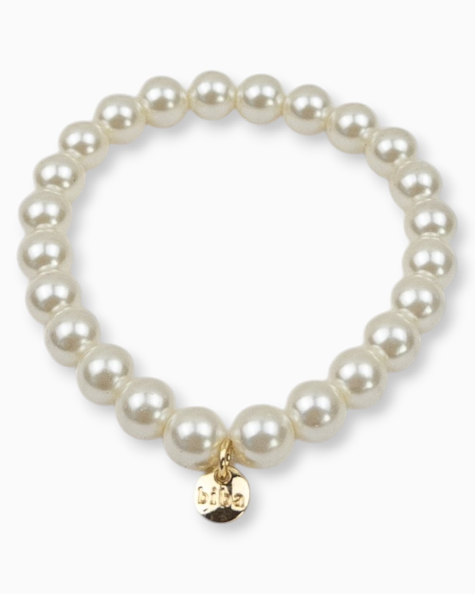 Perlenarmband creme