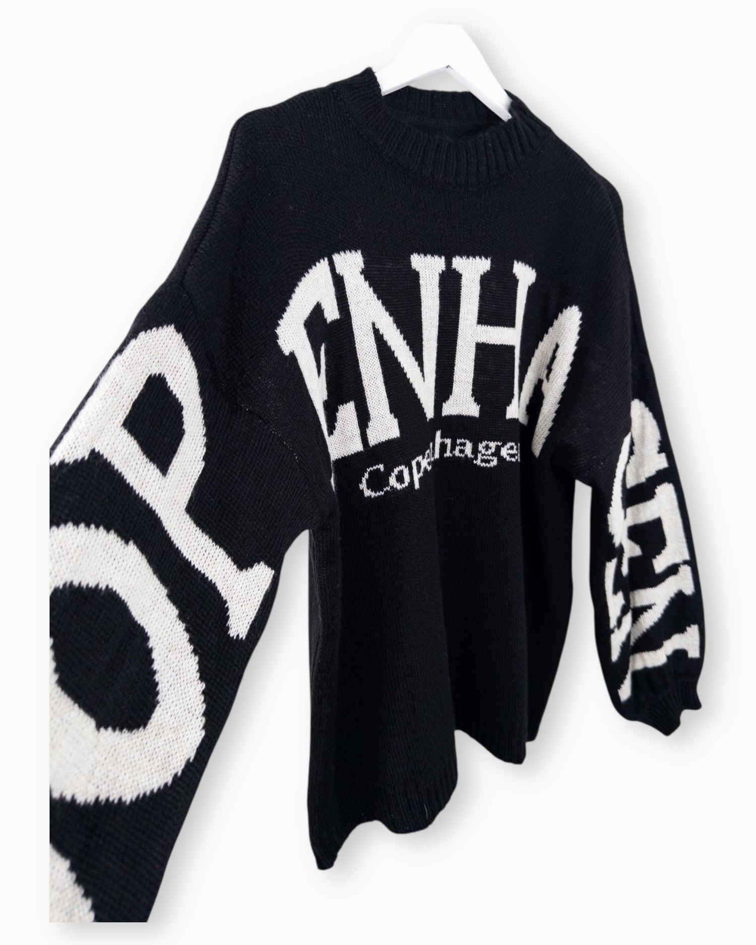 Strickpullover Copenhagen schwarz weiß