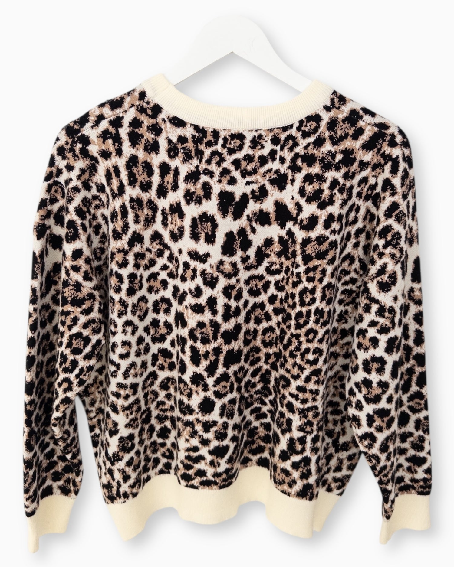 Leo Pullover creme schwarz