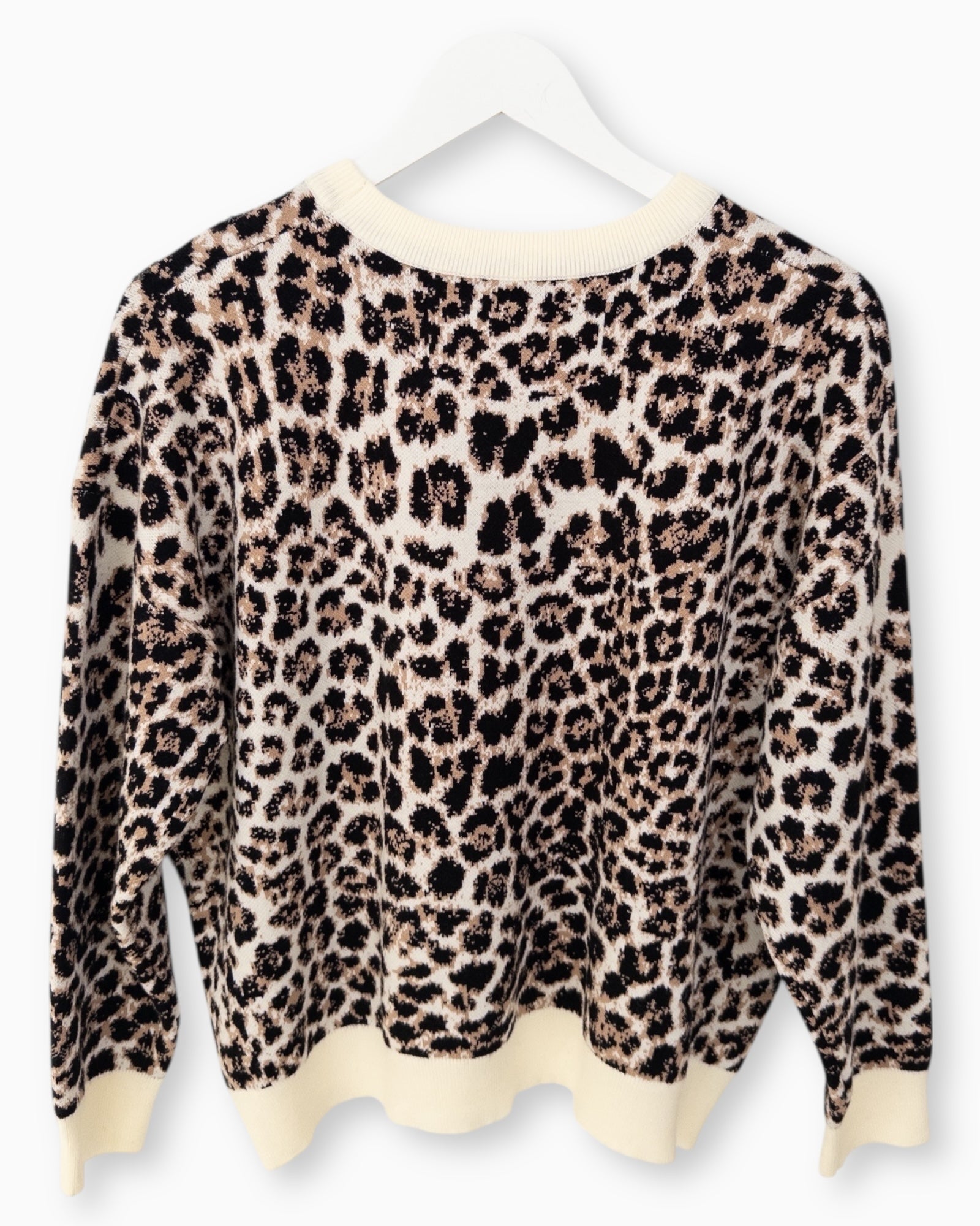 Leo Pullover creme schwarz