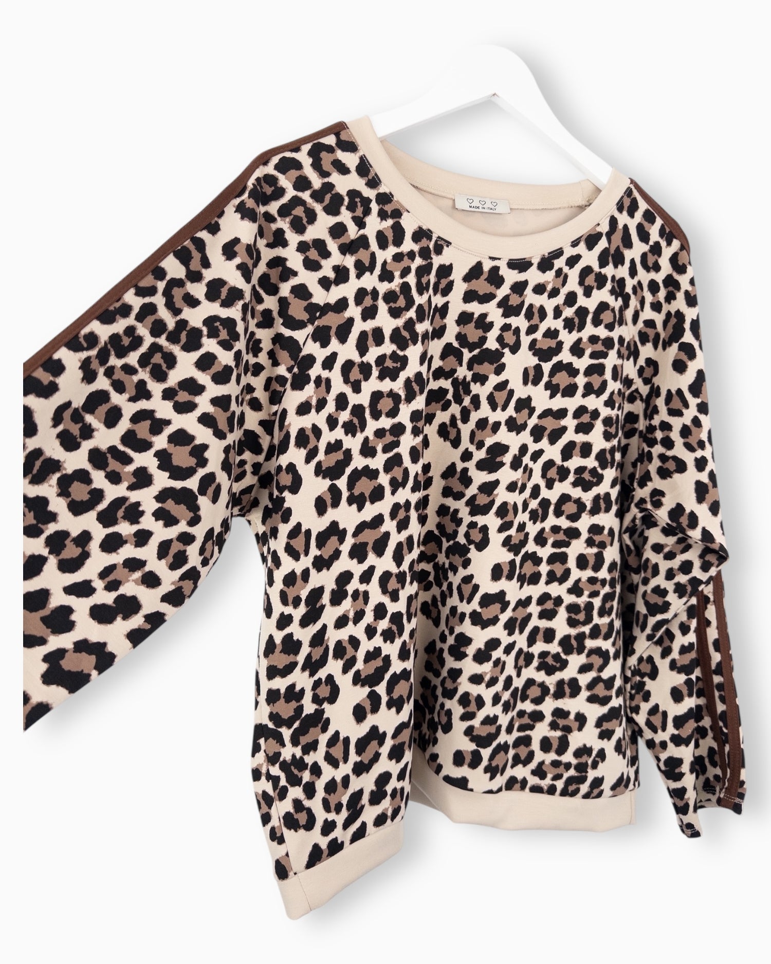 Oversize Leo Sweatshirt beige braun