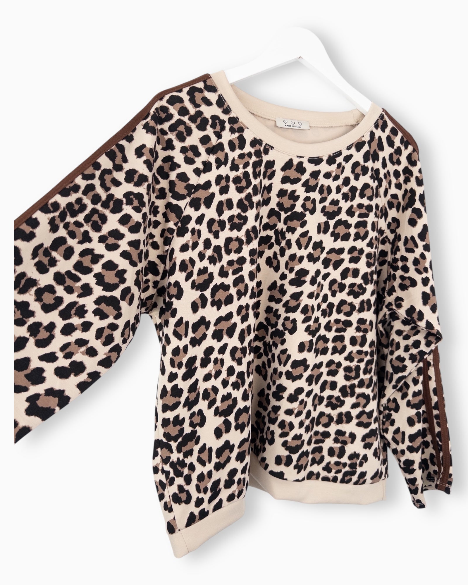 Oversize Leo Sweatshirt beige braun