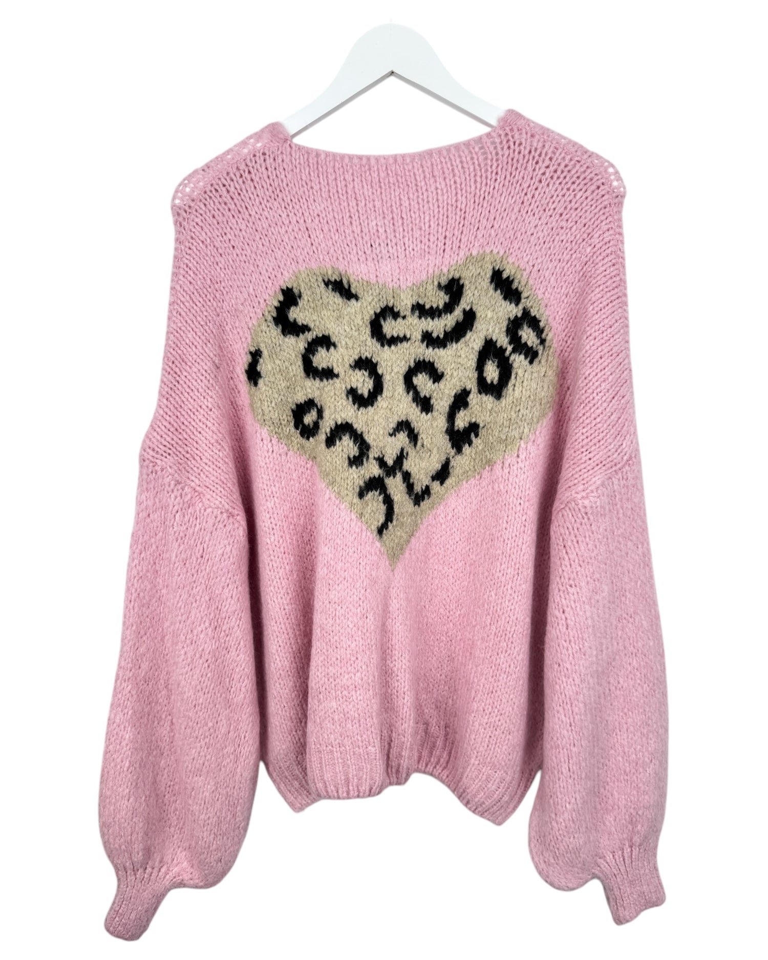 Leo Cardigan Schleife rosa