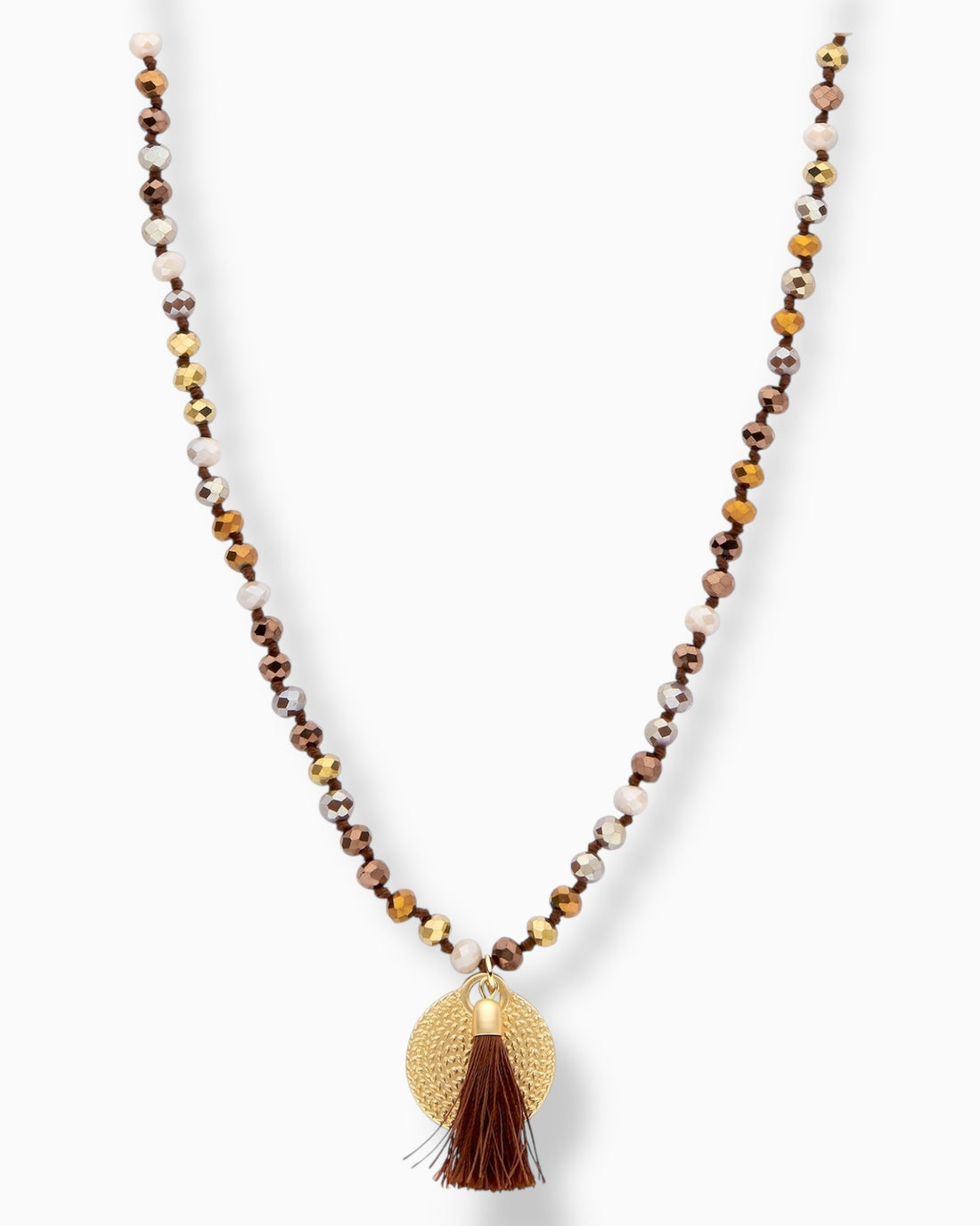 Kette Crystal braun mix