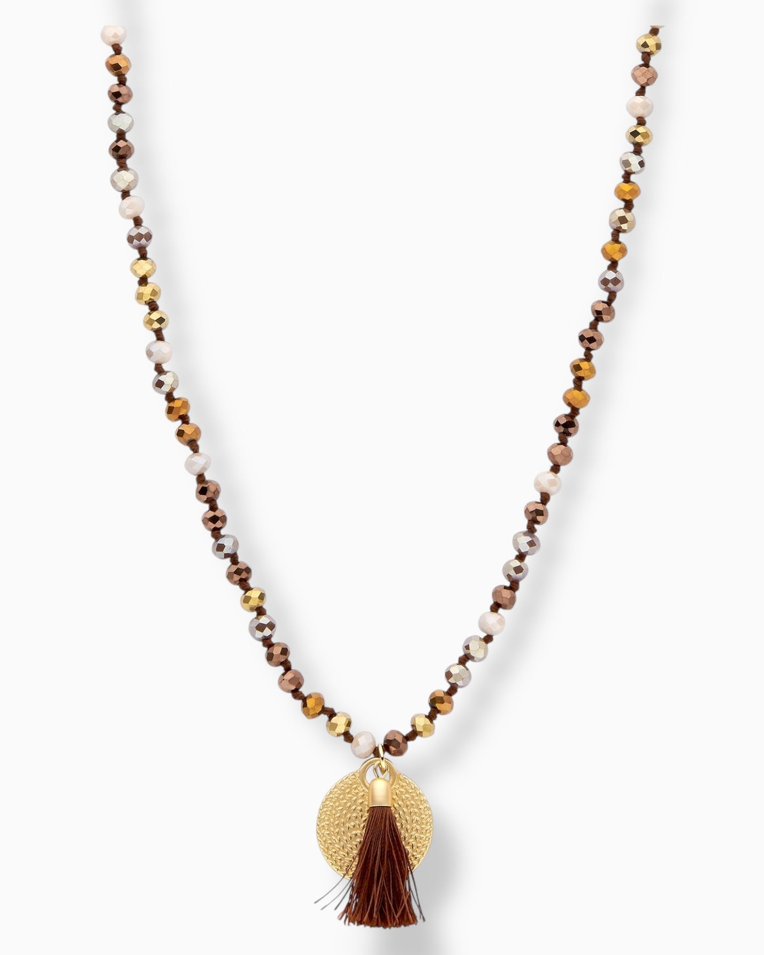 Kette Crystal braun mix