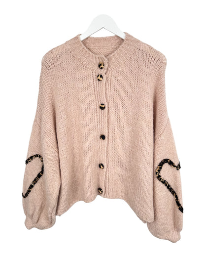 Leo Cardigan Herz rosa