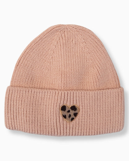 Mütze Leo Herz rosa Gr. L