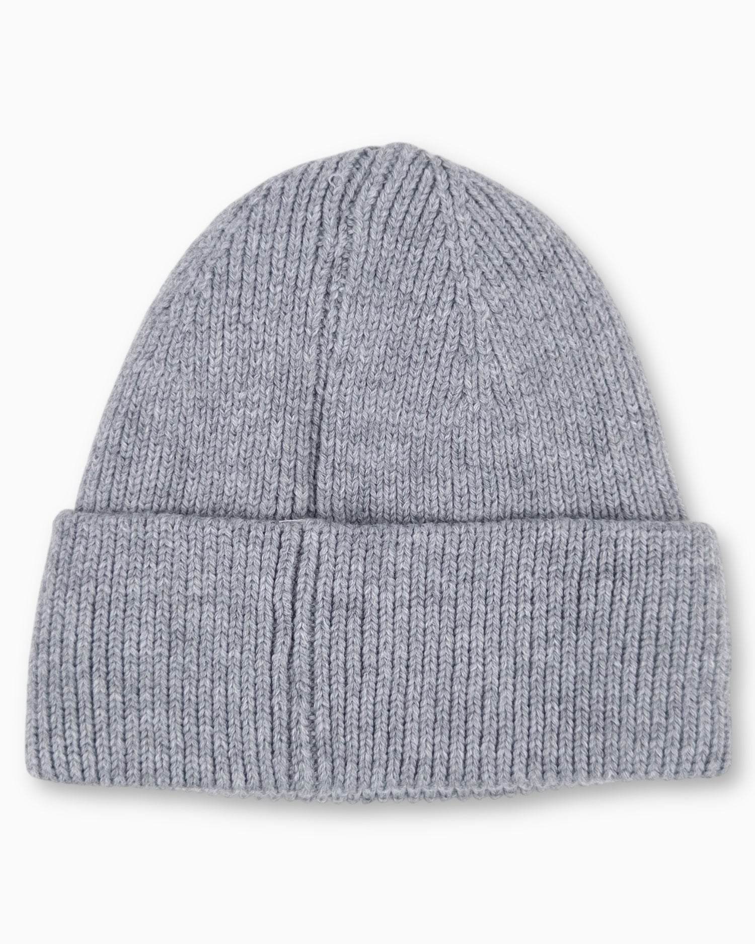 Winterwarme Mütze mit Leo-Herz grau