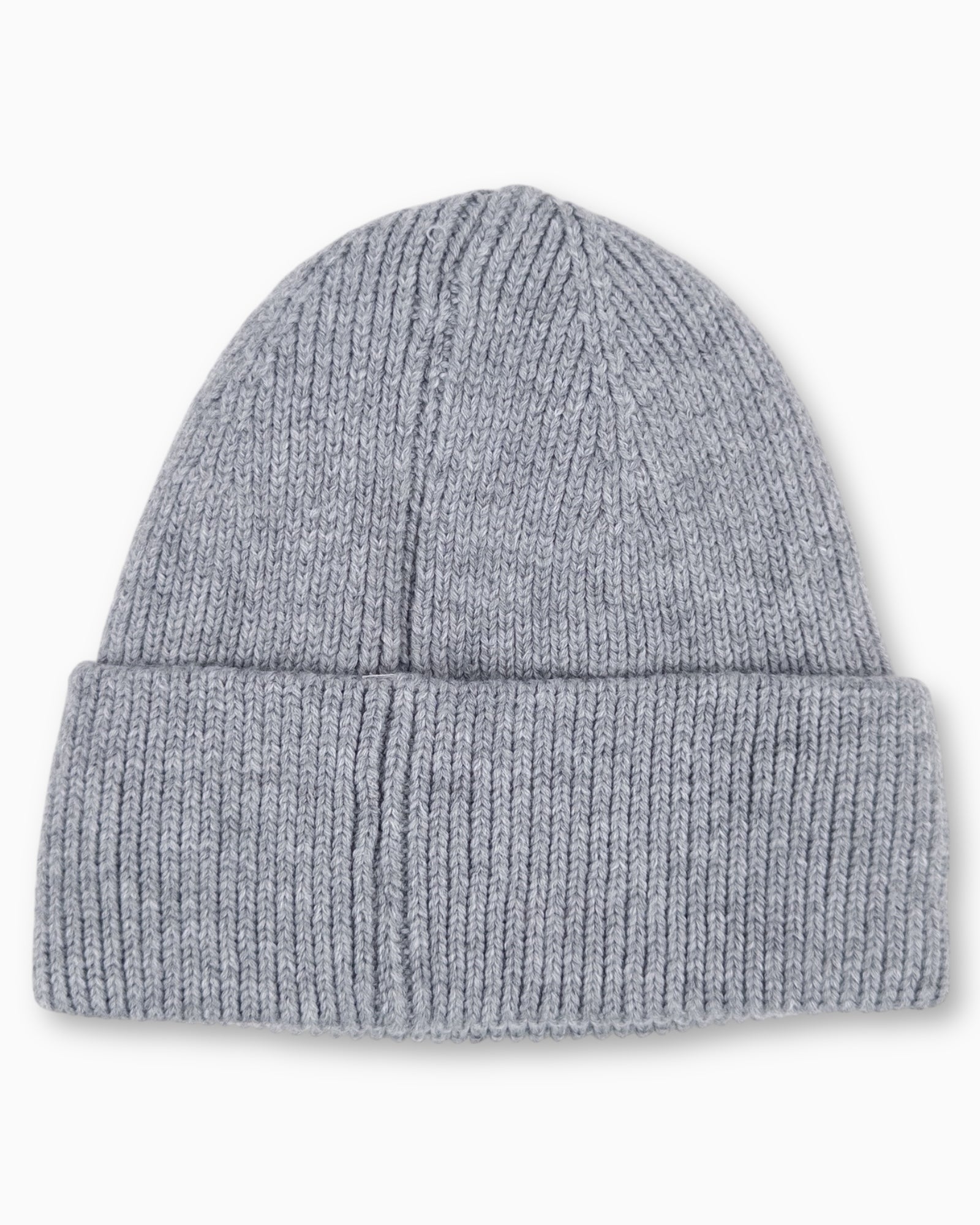 Winterwarme Mütze mit Leo-Herz grau