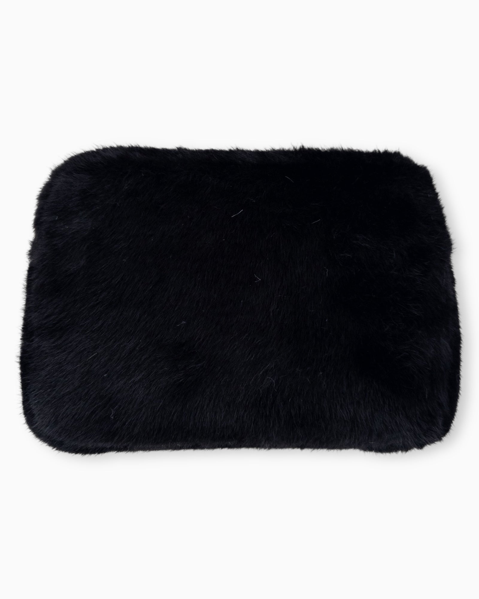 Flauschige Umhängetasche Sara schwarz