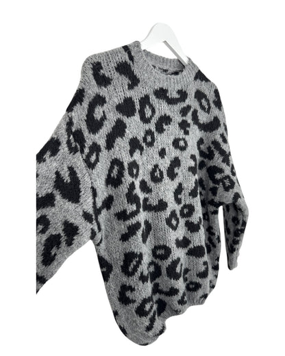 Leo Strickpullover grau