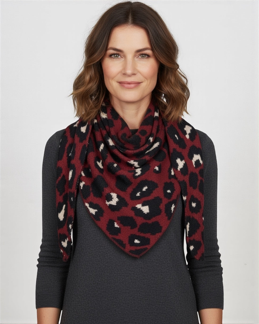 Leo Dreieckstuch weinrot