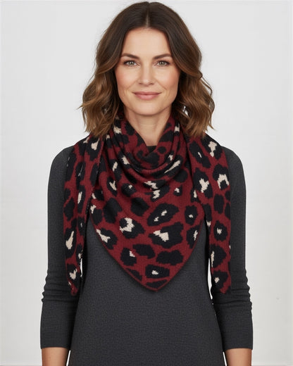 Leo Dreieckstuch weinrot