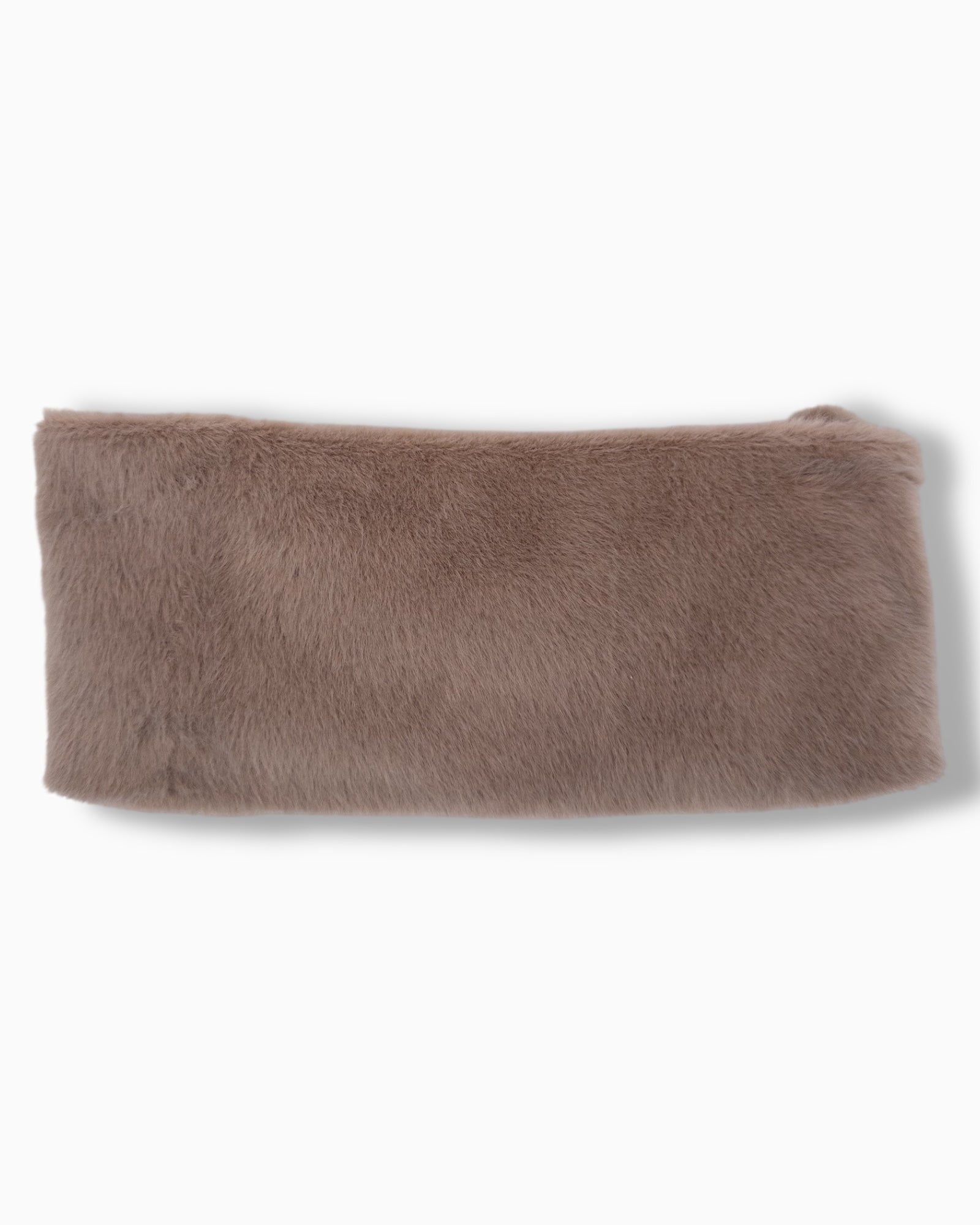 Stirnband Plüsch taupe