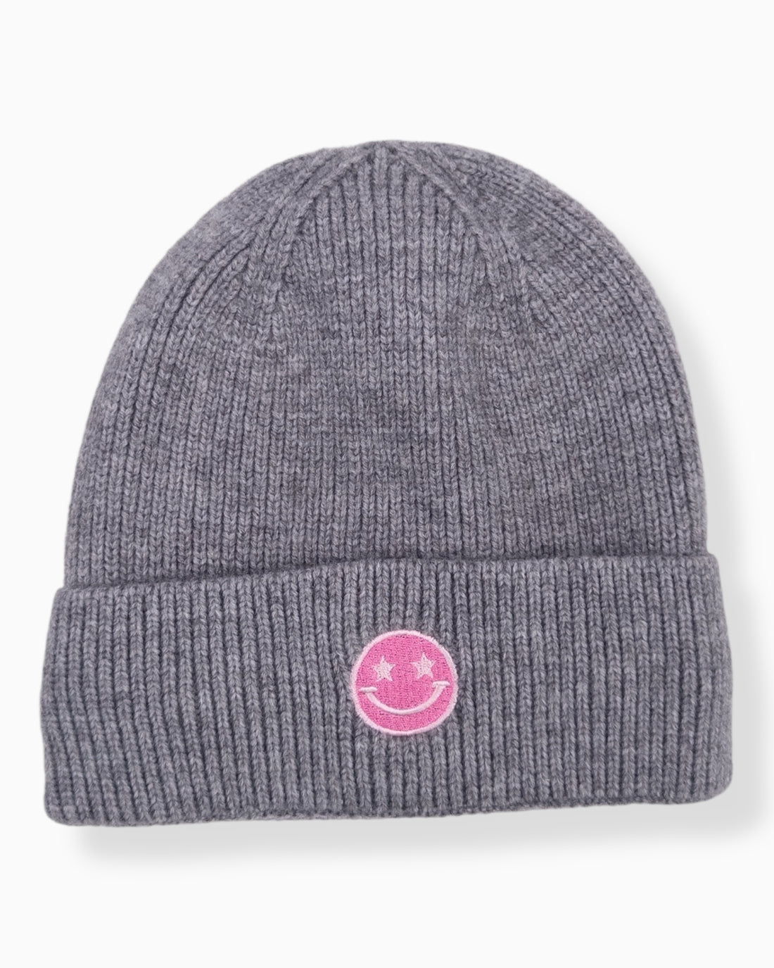 Mütze Smiley grau