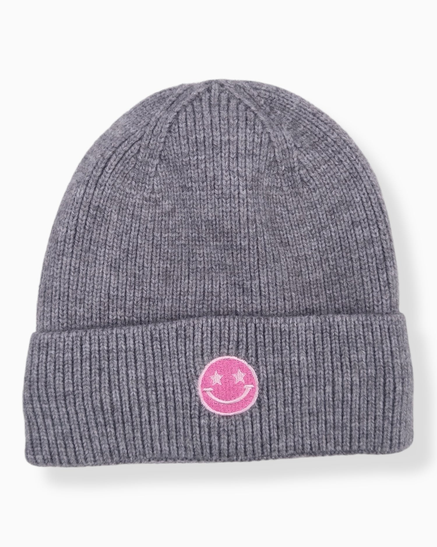 Mütze Smiley grau
