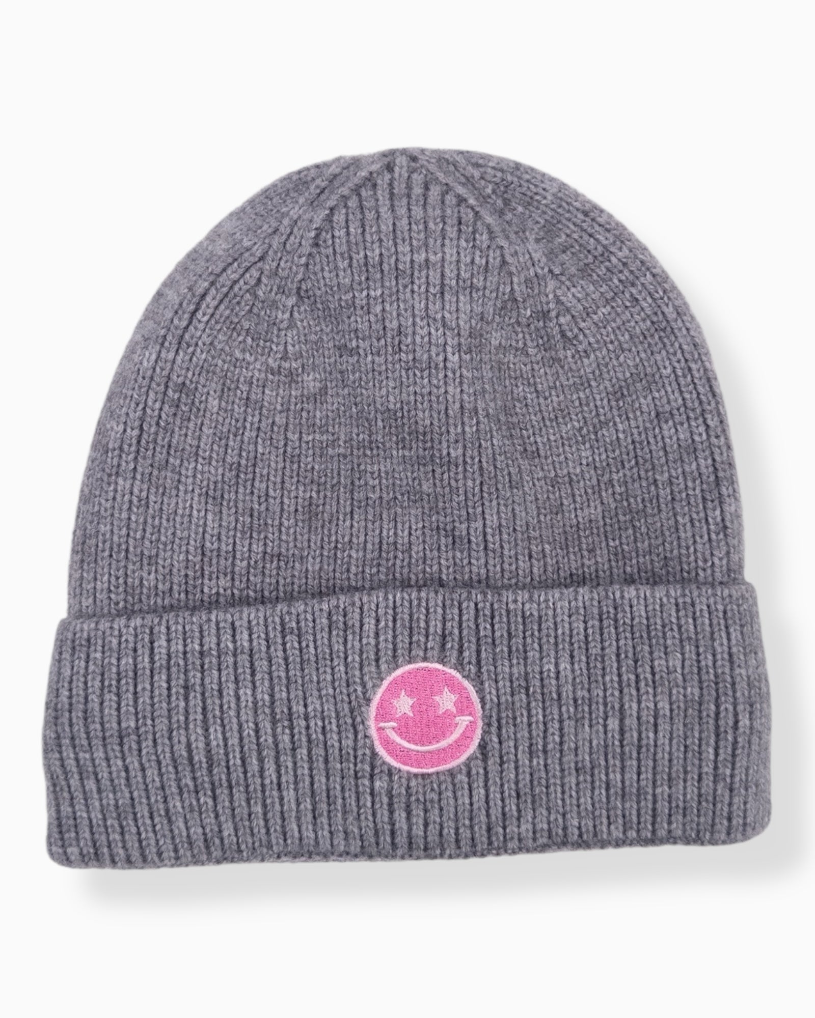 Mütze Smiley grau
