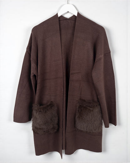 Cardigan Mia braun