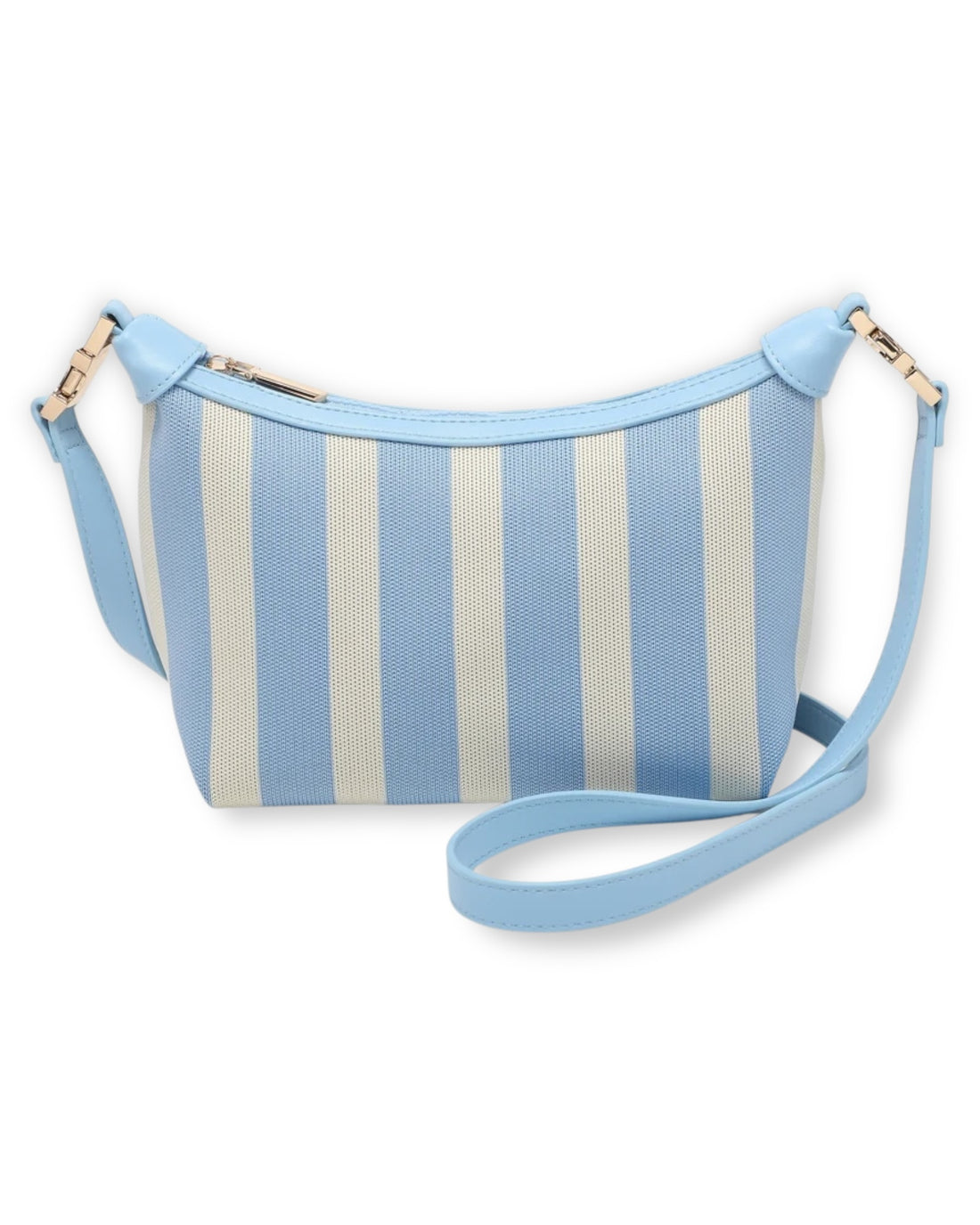 Maritime Canvas-Umhängetasche hellblau