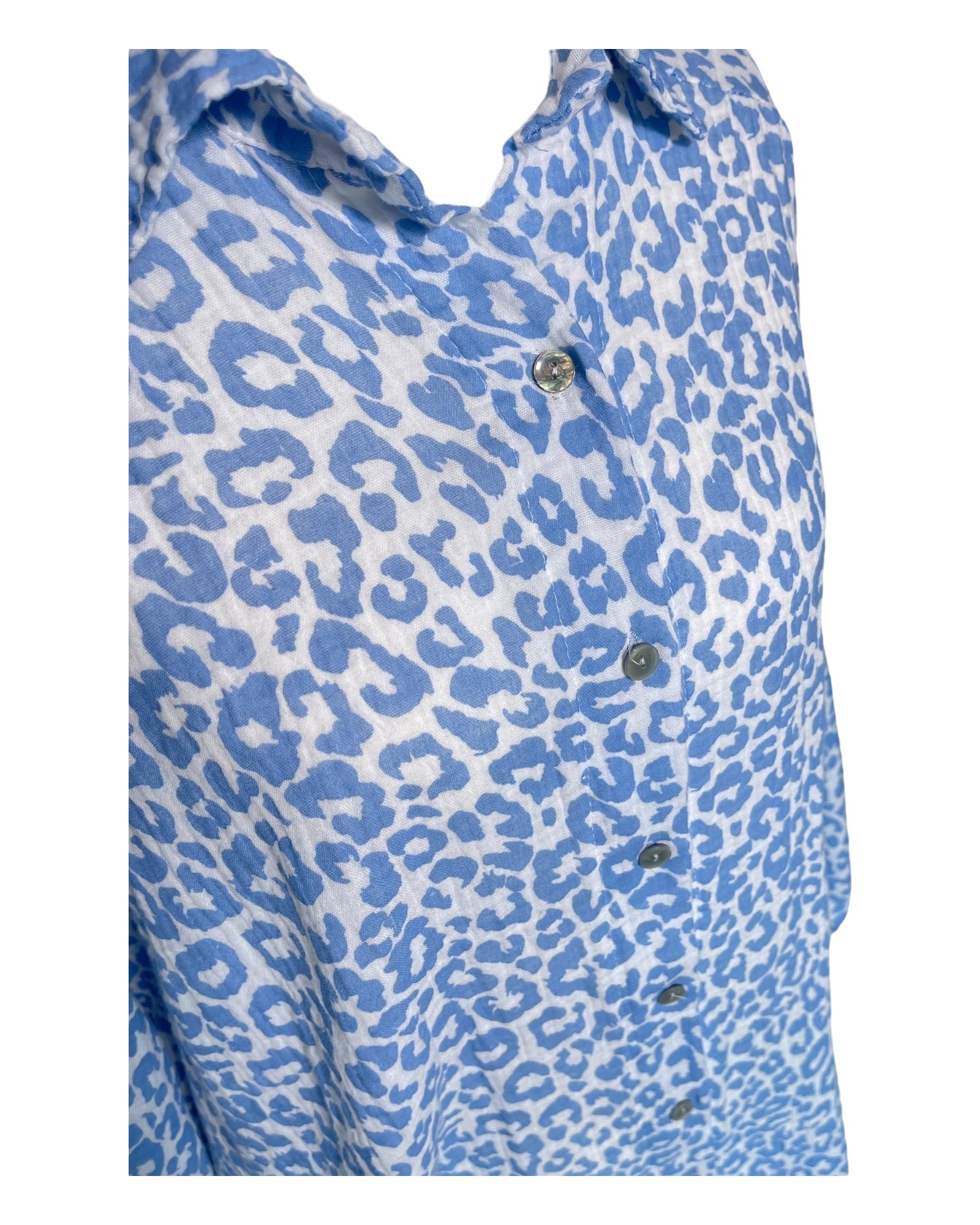 Bluse Musselin Leo hellblau