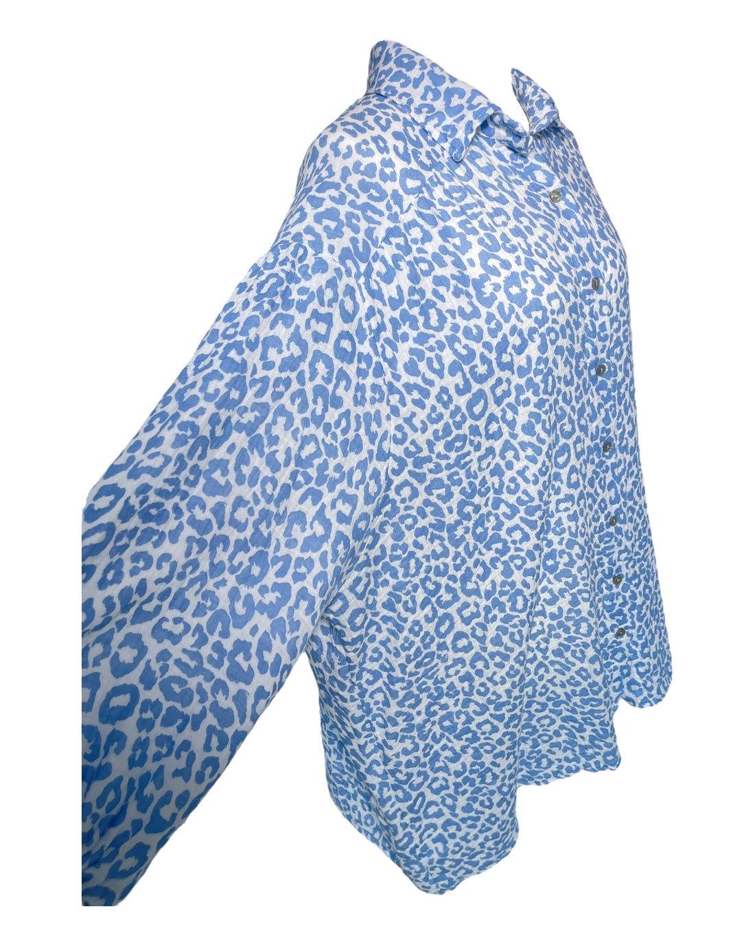 Bluse Musselin Leo hellblau