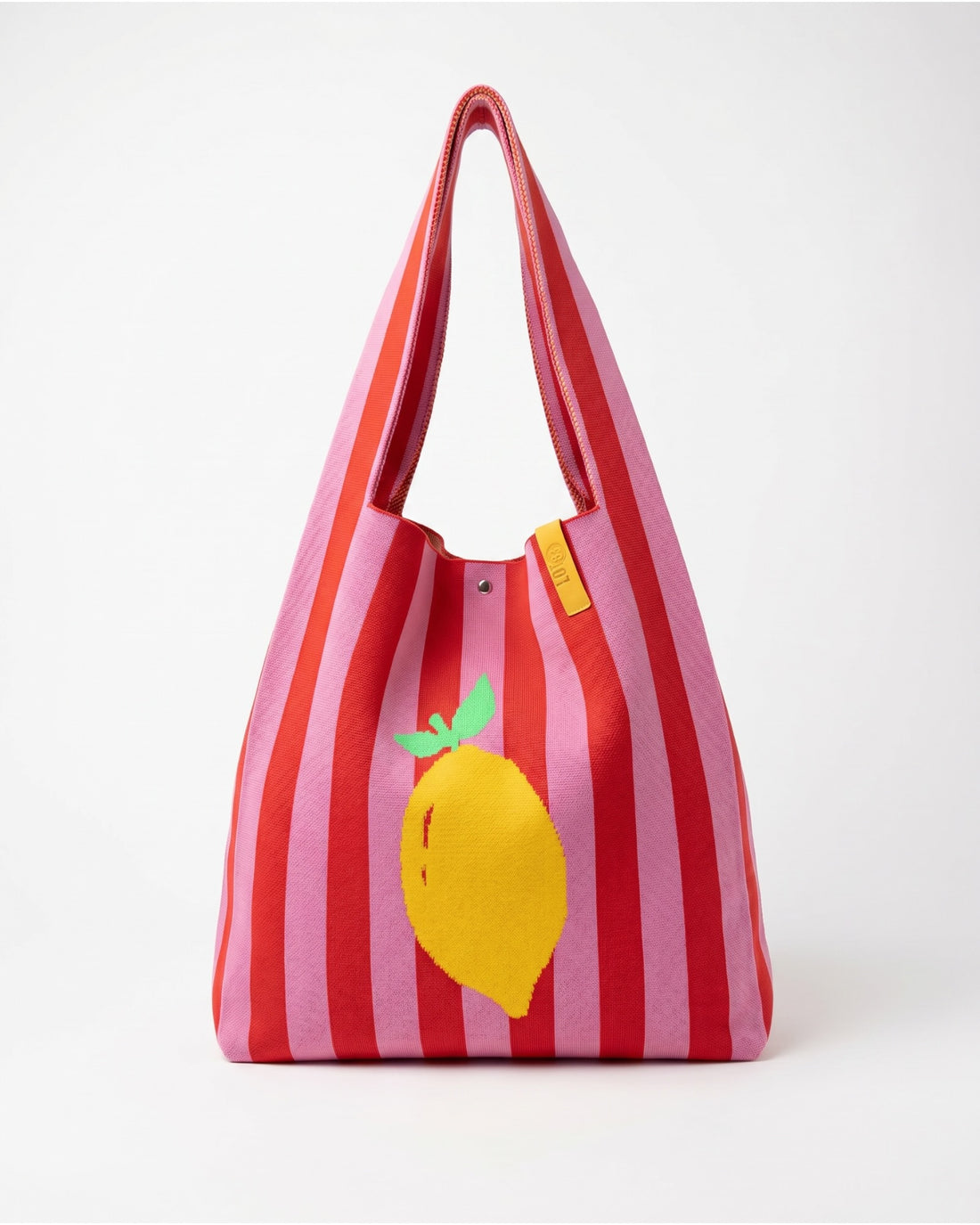 Zitronen Shopper Rebel Lois LOT83 mit Streifen rot altrosa