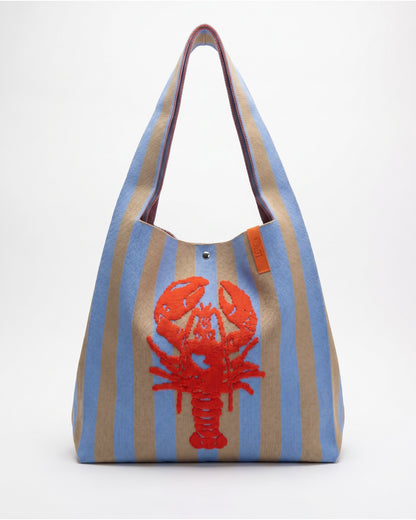 Hummer Shopper Rebel Lois mit Streifen blau beige