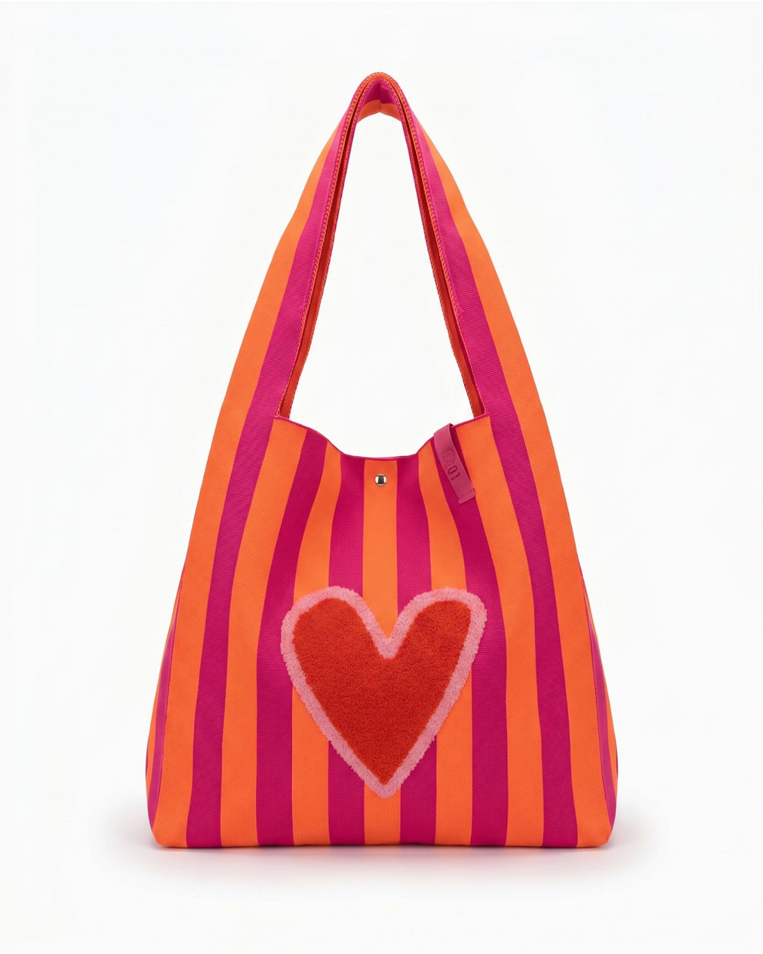 Herz Shopper Rebel Lois LOT83 mit Streifen pink orange