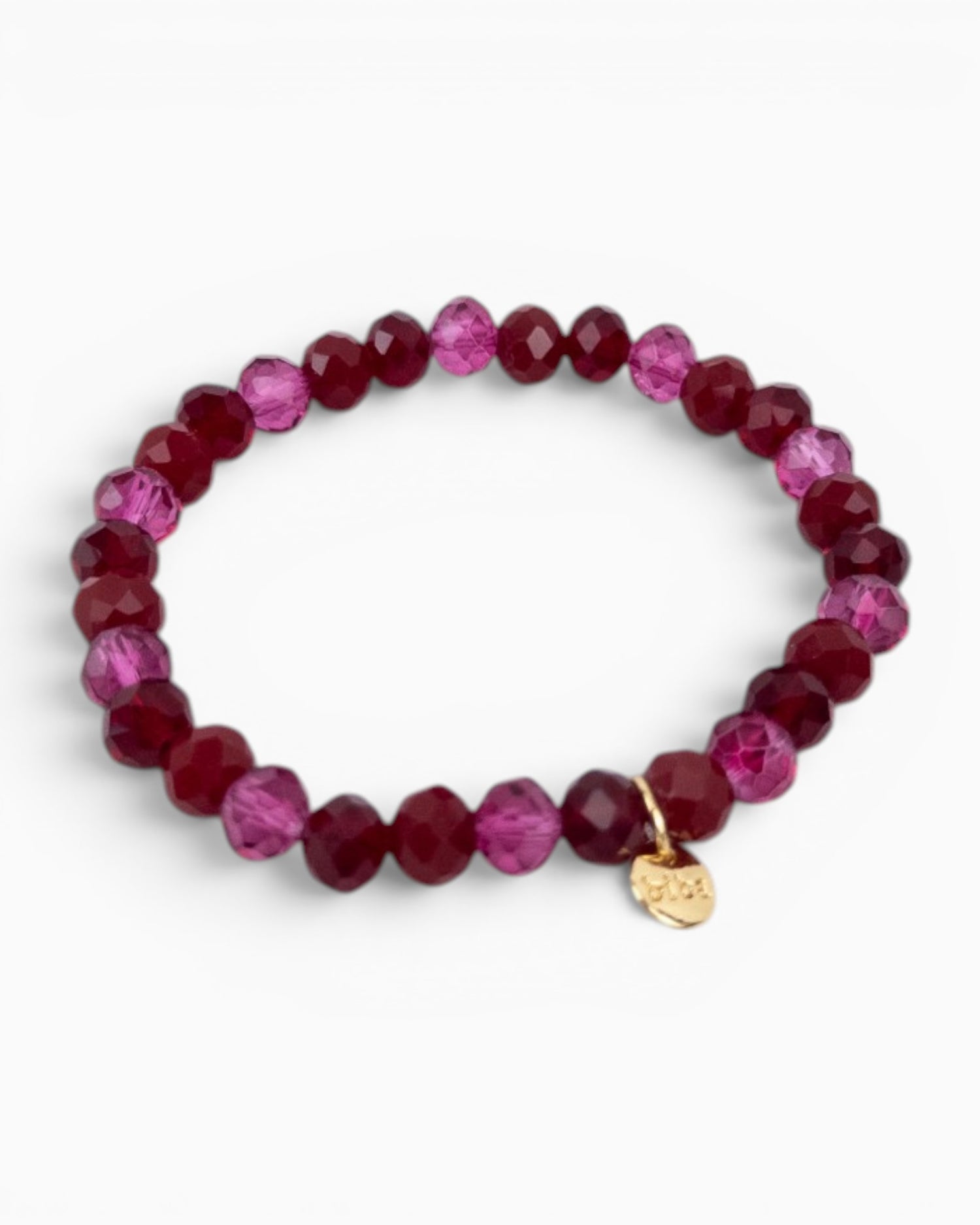 Crystal Armband weinrot mix