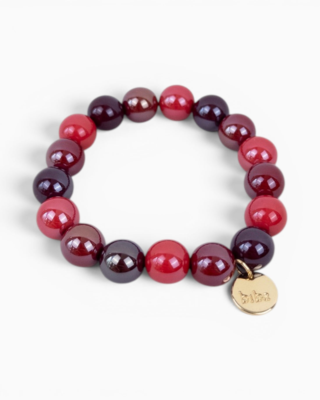Perlenarmband rot mix