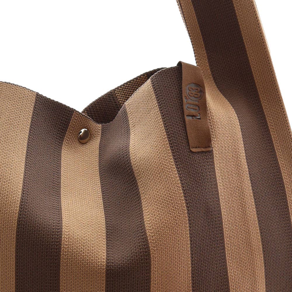 Shopper Lois mit Streifen braun