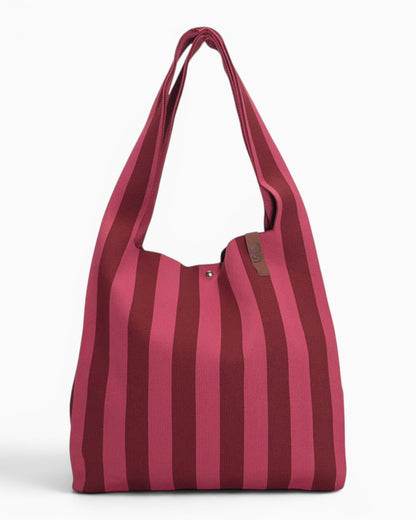 Shopper Lois LOT83 Streifen bordeaux