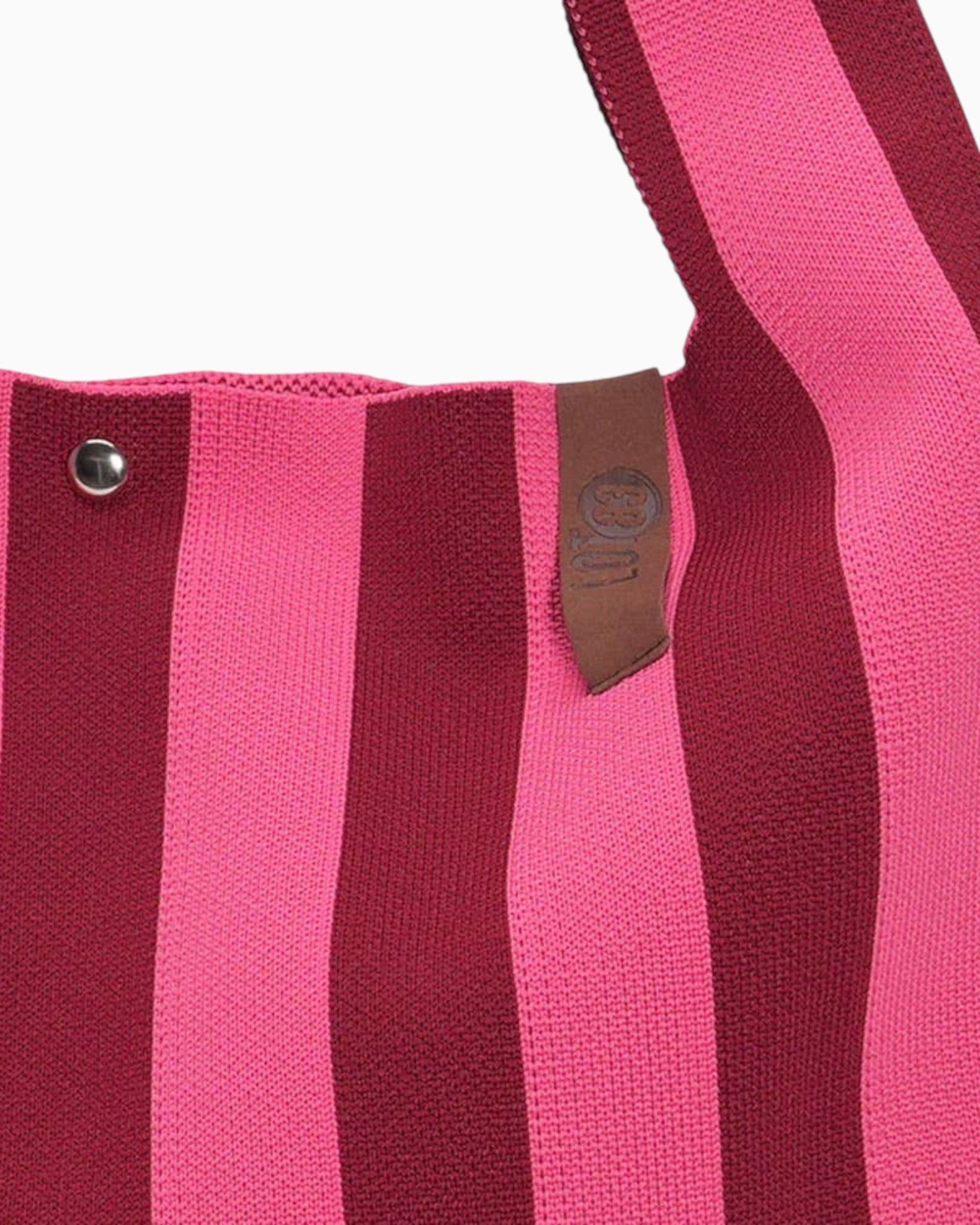 Shopper Lois LOT83 Streifen bordeaux pink