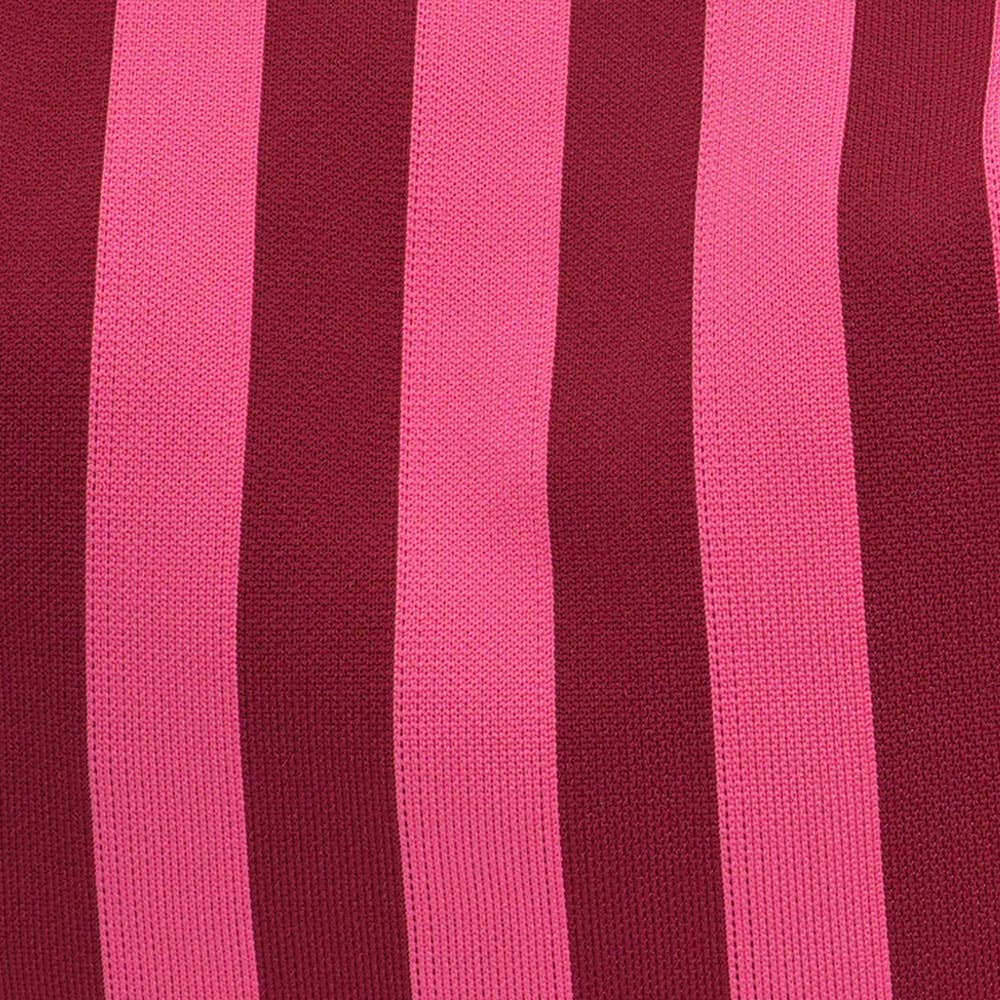 Shopper Lois mit Streifen bordeaux pink