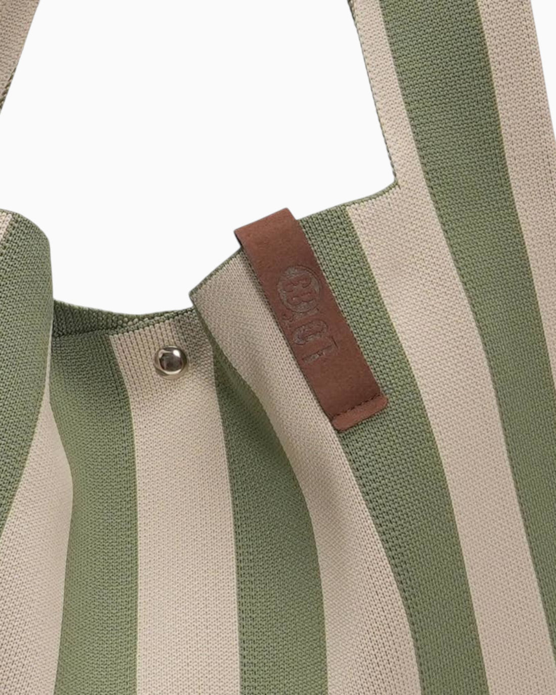 Shopper Lois LOT83 Streifen salbeigrün beige