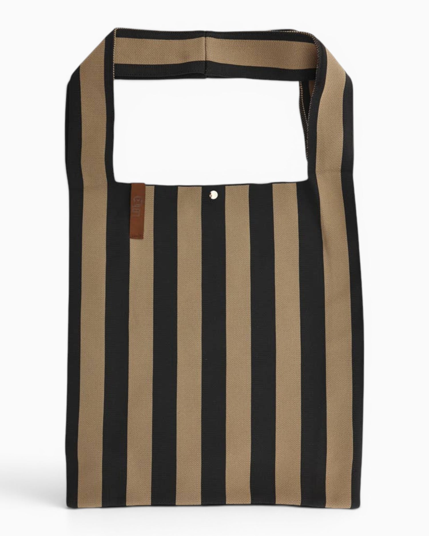 Shopper Lois mit Streifen schwarz taupe